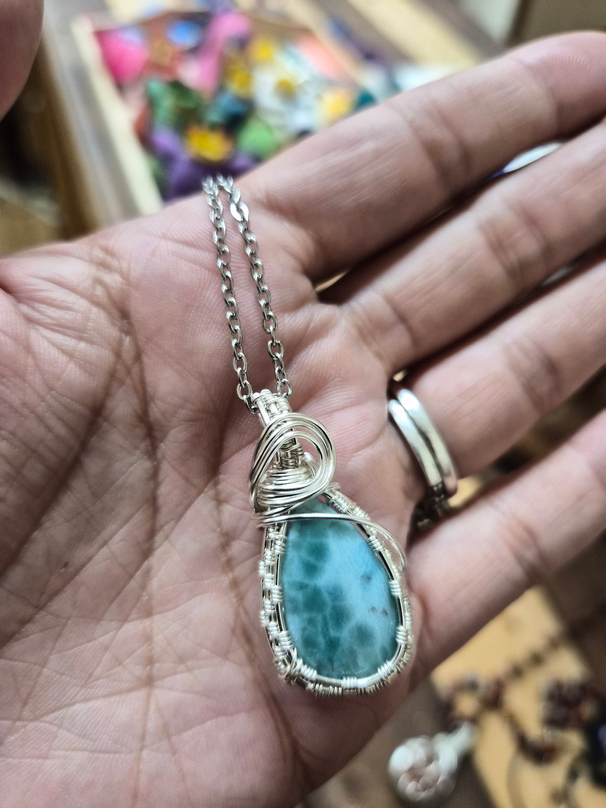 Larimar Pendant
